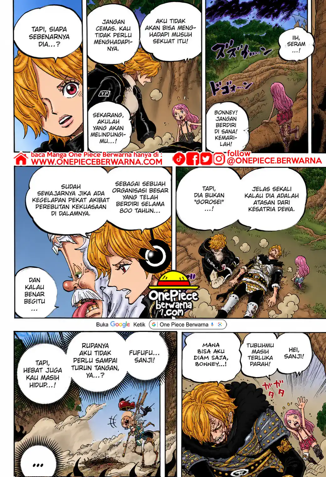 One Piece berwarna 1182 1183 1184 bahasa indonesia